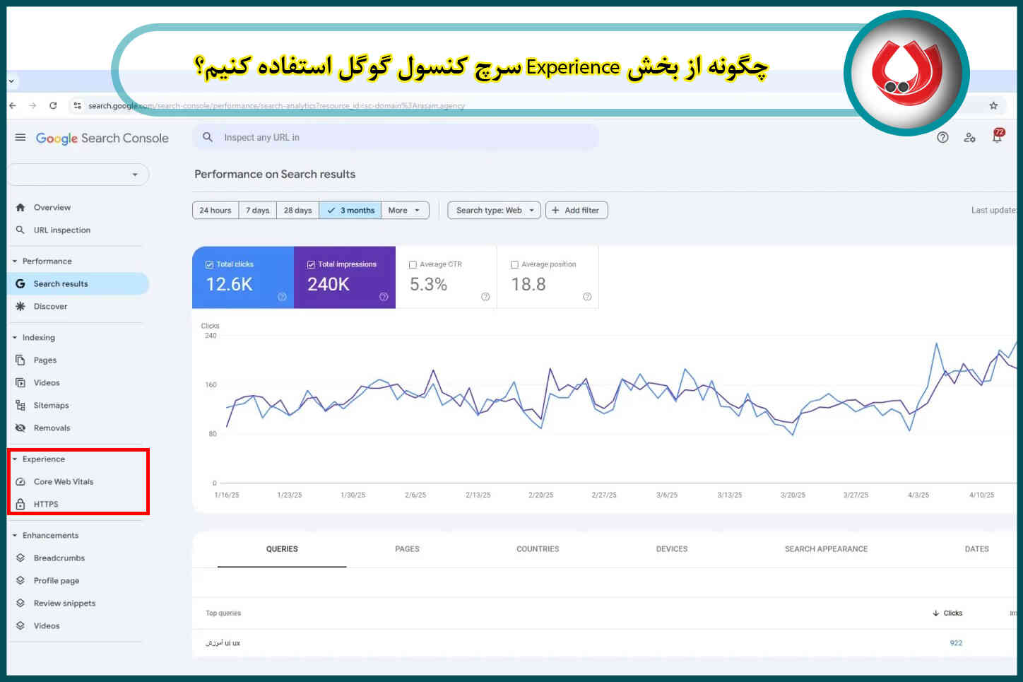 Experience سرچ کنسول گوگل|بهبود تجربه کاربران+ نکات طلایی